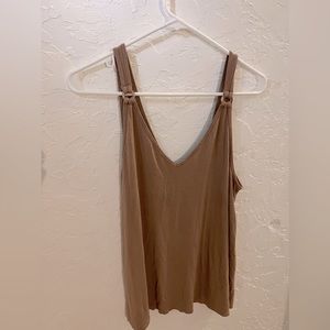A&F Tank Top Tan w/ring accent